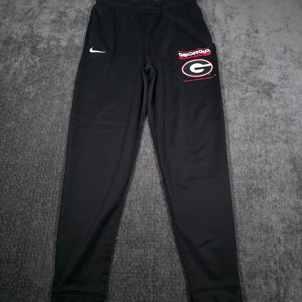 Nike Georgia Bulldogs Dri-FIT On-Field Black Athletic Pants Mens Medium UGA M
